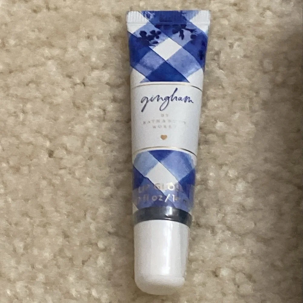 NIB Bath& Body Works Gingham Body Care Set
